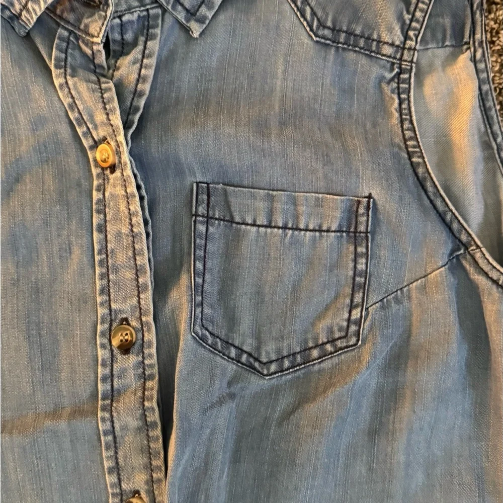 Velvet Heart Blue Denim Tank Top - Picture 5 of 5